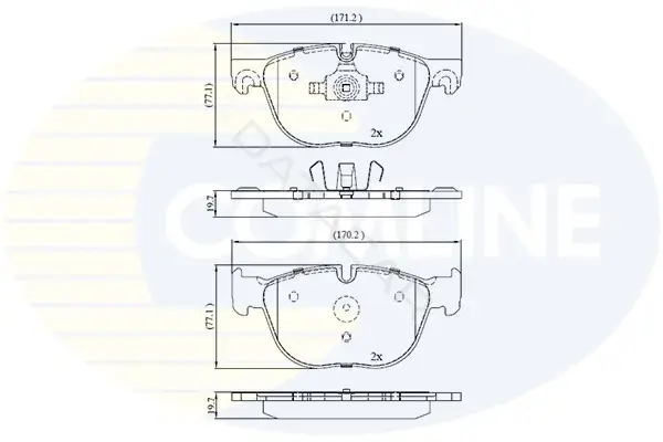 Тормозные колодки COMLINE CBP06003