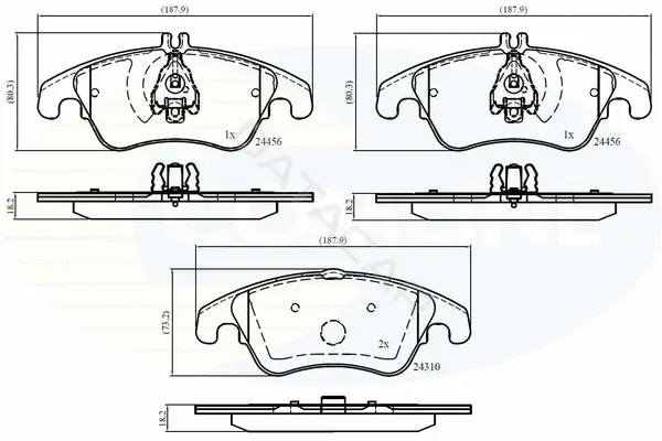 Тормозные колодки COMLINE CBP06037