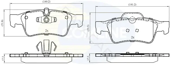 Тормозные колодки COMLINE CBP06059