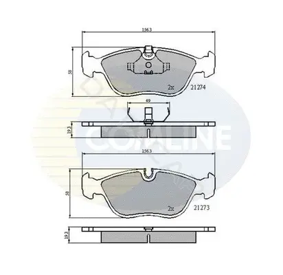 Тормозные колодки COMLINE CBP0719