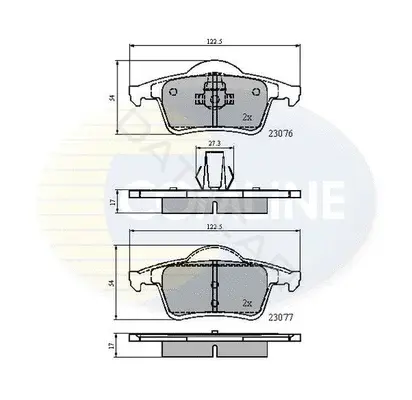 Тормозные колодки COMLINE CBP0729