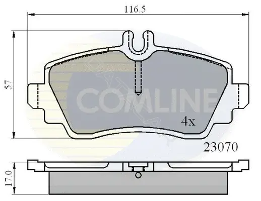 Тормозные колодки COMLINE CBP0748