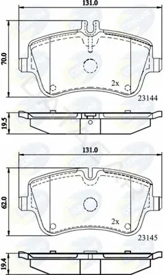 Тормозные колодки COMLINE CBP0854