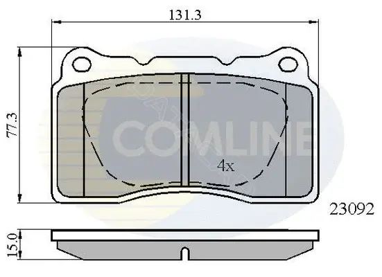 Тормозные колодки COMLINE CBP0895