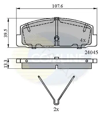 Тормозные колодки COMLINE CBP0986