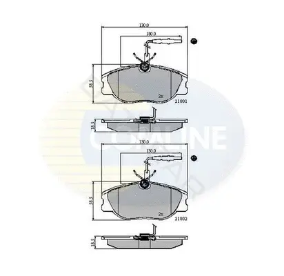 Тормозные колодки COMLINE CBP11001