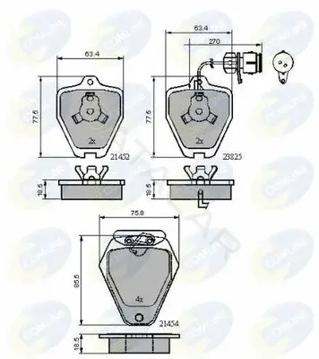 Тормозные колодки COMLINE CBP1884