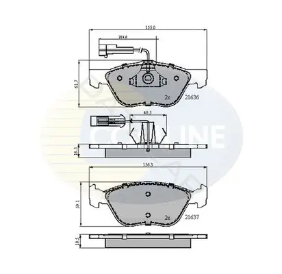 Тормозные колодки COMLINE CBP1897