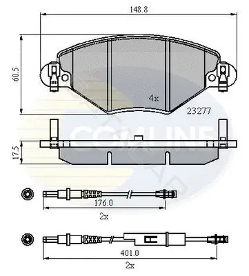 Тормозные колодки COMLINE CBP21120