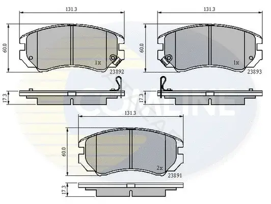 Тормозные колодки COMLINE CBP31196