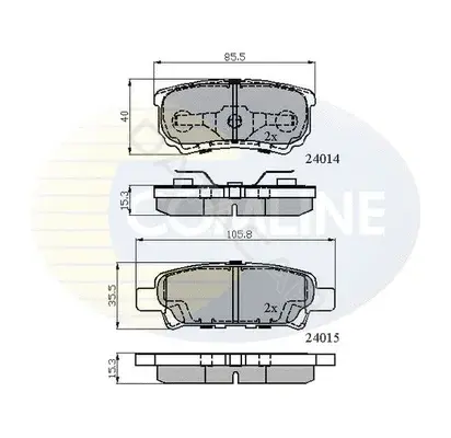 Тормозные колодки COMLINE CBP31290