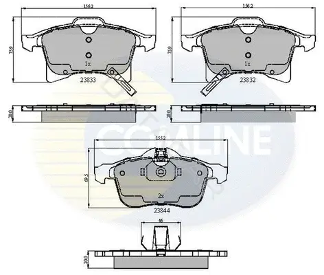 Тормозные колодки COMLINE CBP31307