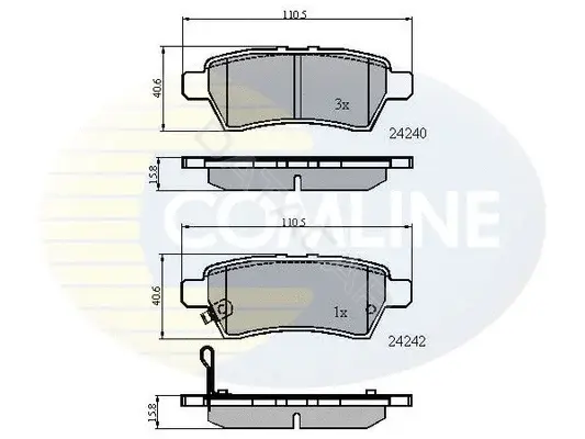 Тормозные колодки COMLINE CBP31518