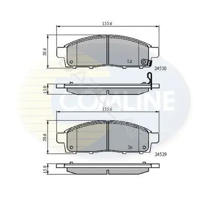 Тормозные колодки COMLINE CBP31584