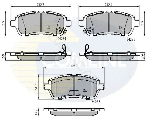 Тормозные колодки COMLINE CBP31620