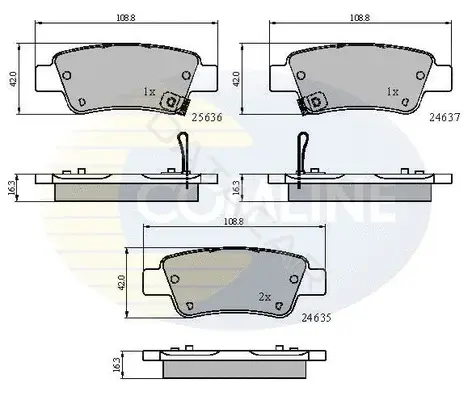 Тормозные колодки COMLINE CBP31674