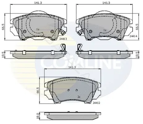 Тормозные колодки COMLINE CBP31680