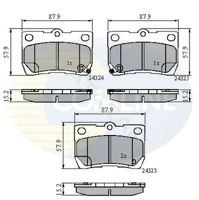 Тормозные колодки COMLINE CBP31729