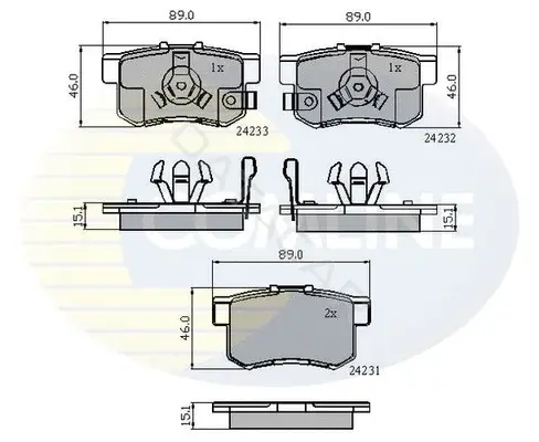 Тормозные колодки COMLINE CBP31736