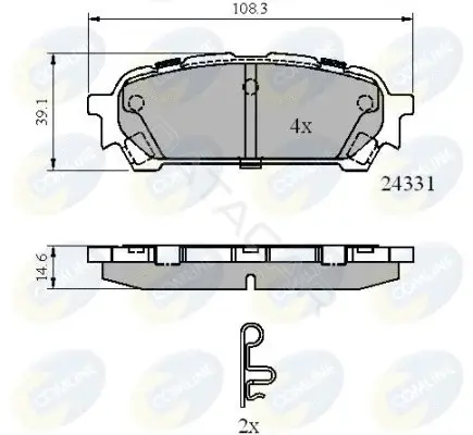 Тормозные колодки COMLINE CBP31775