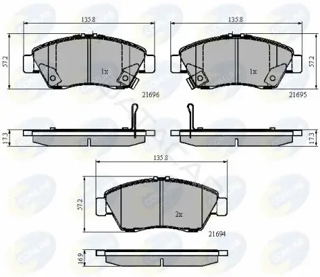 Тормозные колодки COMLINE CBP32009