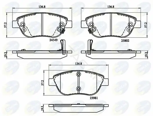 Тормозные колодки COMLINE CBP32141
