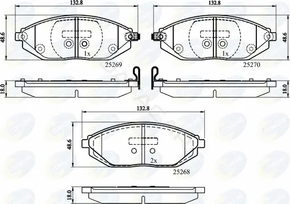 Тормозные колодки COMLINE CBP32150