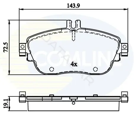 Тормозные колодки COMLINE CBP32208