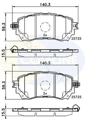 Тормозные колодки COMLINE CBP32237