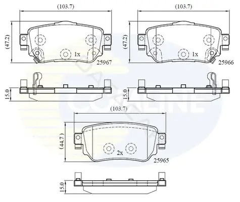Тормозные колодки COMLINE CBP32277
