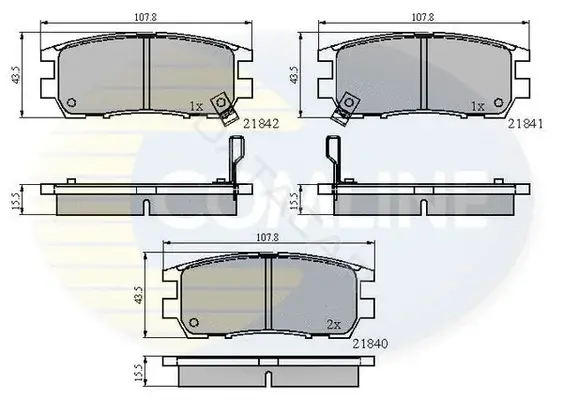 Тормозные колодки COMLINE CBP3233