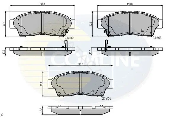 Тормозные колодки COMLINE CBP3260