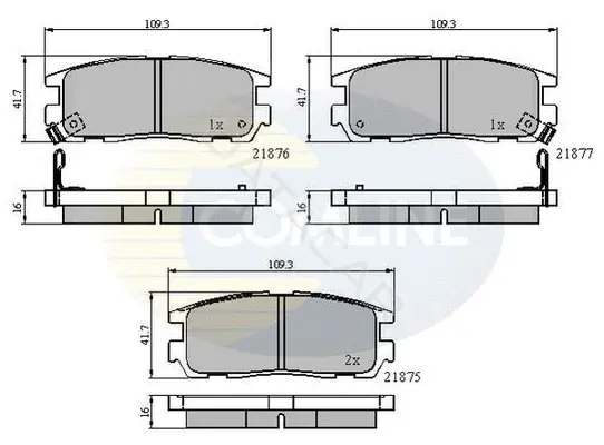 Тормозные колодки COMLINE CBP3461
