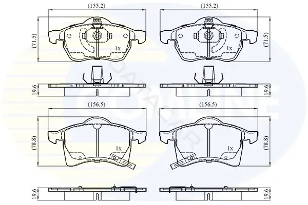 Тормозные колодки COMLINE CBP3583