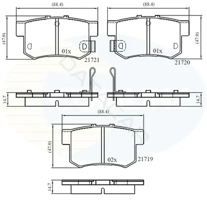 Тормозные колодки COMLINE CBP36049