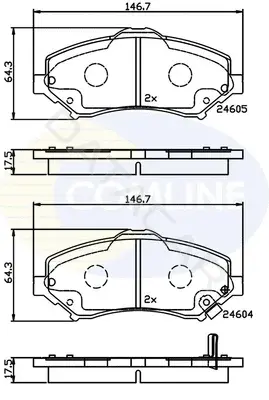 Тормозные колодки COMLINE CBP36066