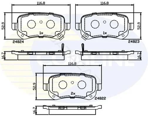 Тормозные колодки COMLINE CBP36067