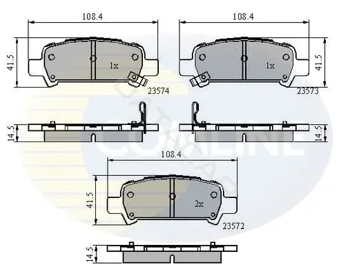 Тормозные колодки COMLINE CBP3882