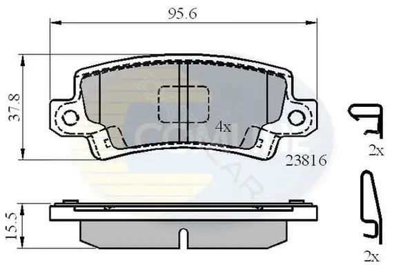 Тормозные колодки COMLINE CBP3942