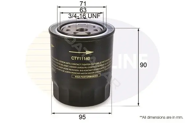 Масляный фильтр COMLINE CTY11140