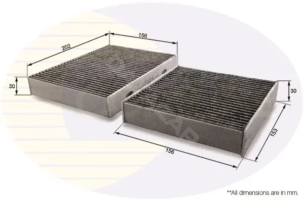 Фильтр салонный COMLINE EKF101A