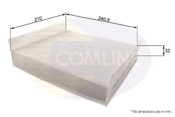 Фильтр салонный COMLINE EKF104