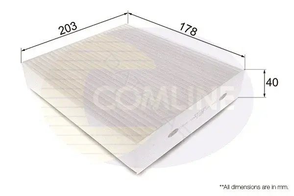 Фильтр салонный COMLINE EKF108