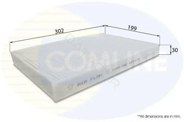 Фильтр салонный COMLINE EKF119