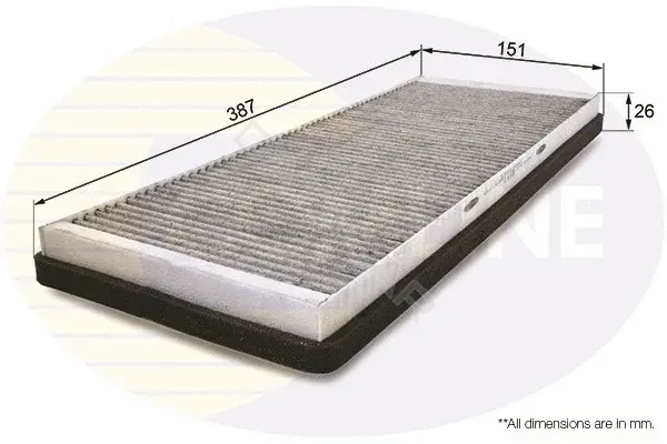 Фильтр салонный COMLINE EKF125A