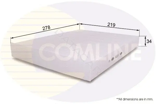 Фильтр салонный COMLINE EKF163