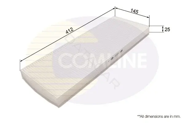 Фильтр салонный COMLINE EKF166
