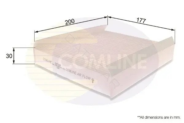 Фильтр салонный COMLINE EKF198