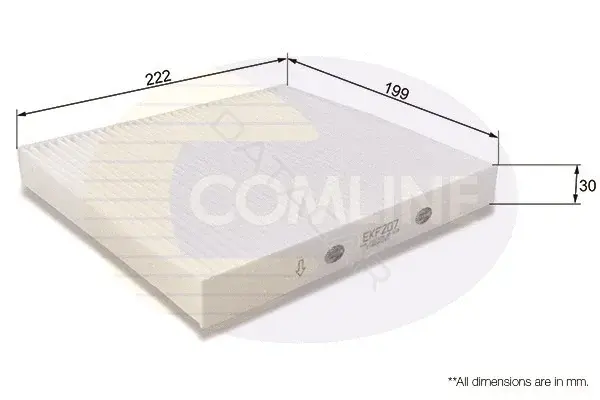 Фильтр салонный COMLINE EKF207