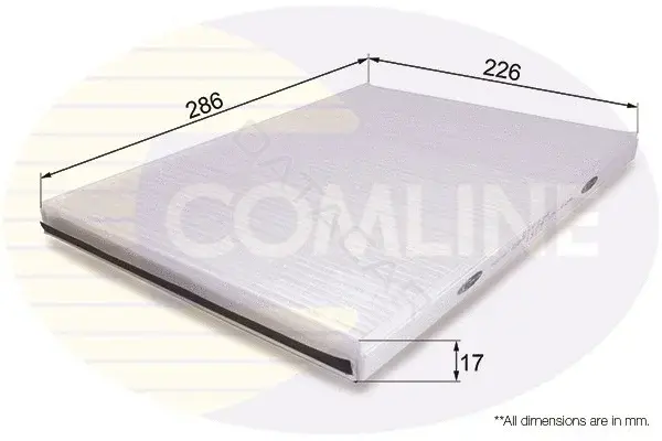 Фильтр салонный COMLINE EKF234